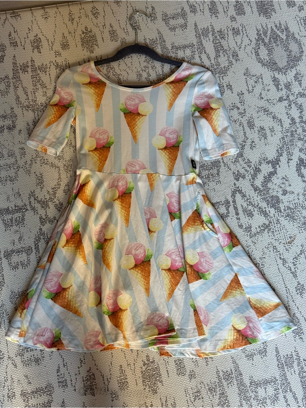 ROCKYOURKID ice cream cone dress